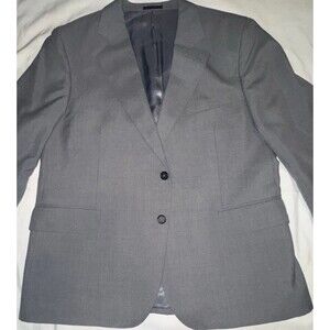 Mens Yorkshire Square Grey Suit Jacket Size 44S Made In Hungary Excellent Shape